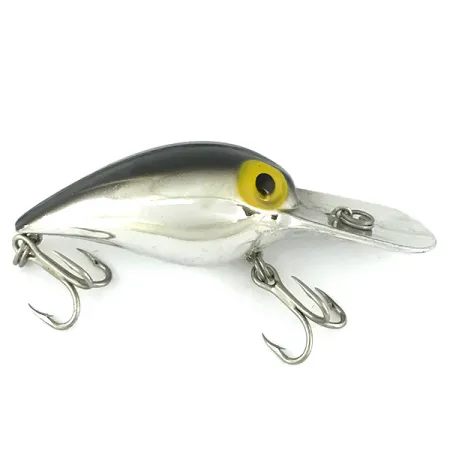 Vintage Storm Wiggle Wart, 2/5oz Silver fishing lure #7322