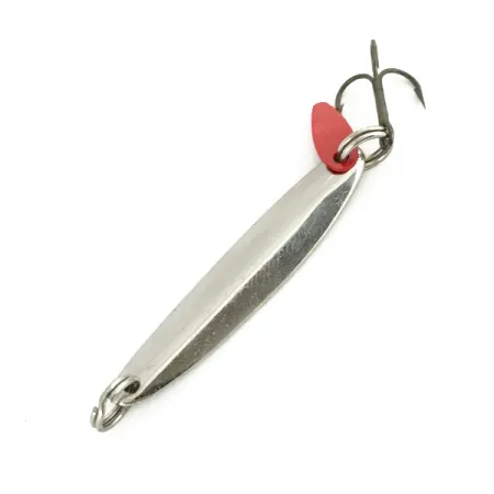 Vintage Bay de Noc Swedish pimple, 3/16oz Nickel / Green fishing spoon #7323