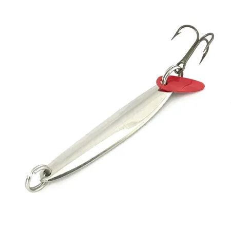 Vintage Bay de Noc Swedish pimple, 3/16oz Nickel / Yellow fishing spoon #7324