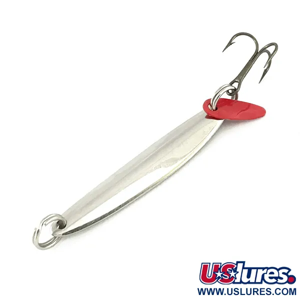 Vintage Bay de Noc Swedish pimple, 3/16oz Nickel / Yellow fishing spoon #7324