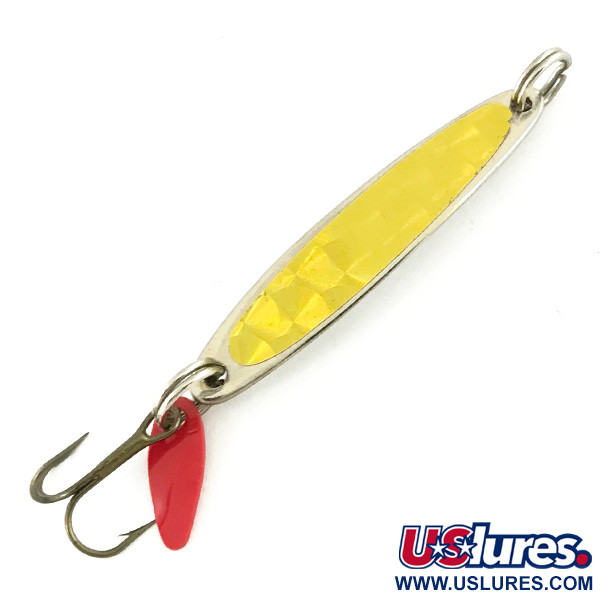 Bay de Noc Swedish Pimple Ice Fishing Lure - Nickel Alligator