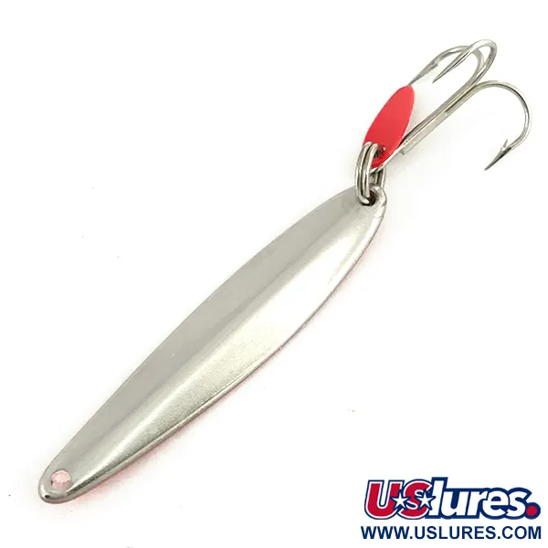 Vintage Bay de Noc Swedish pimple, 1/4oz Pink fishing spoon #7325