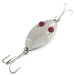 Vintage  Eppinger Red Eye Wiggler, 1oz Nickel / Red fishing spoon #7334