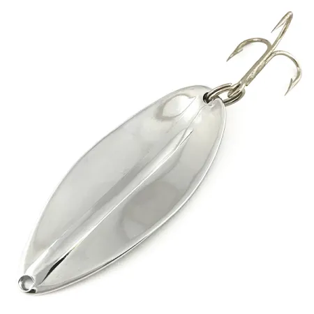 Vintage TODDCO Main liner , 3/4oz Dark Red / Black / Nickel fishing spoon #7337