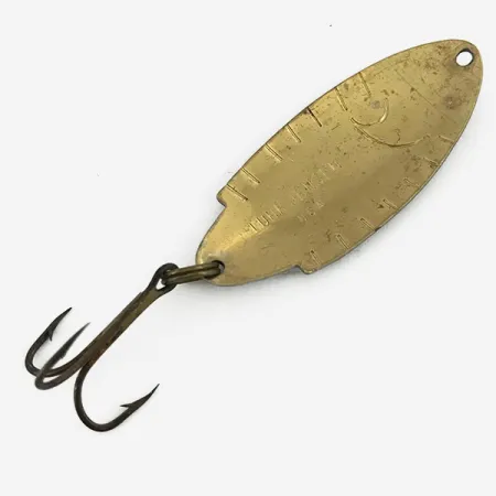 Vintage Luhr Jensen, 1/4oz Black Trout / Gold fishing spoon #7339