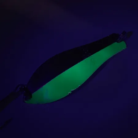 Vintage Prescott Spinner Little Doctor 265, 1/3oz Nickel / Green fishing spoon #7346