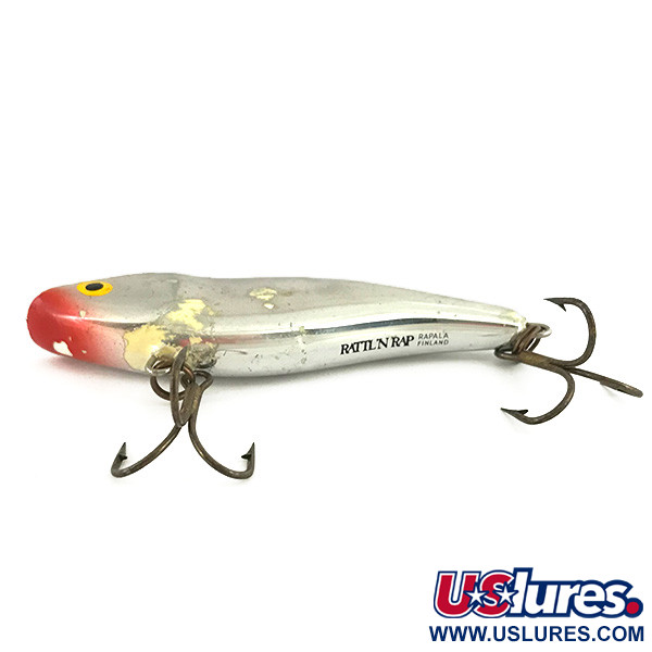 Vintage   Rapala Rattl'n RAP, 3/5oz Silver fishing lure #7347