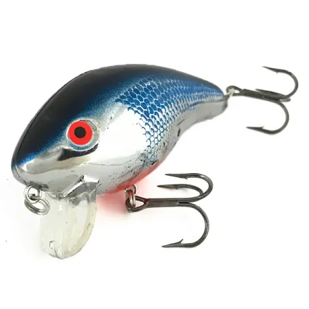 Vintage Mann's Bait  Mann's 1 minus, 1oz Nickel Blue Back fishing lure #7353