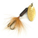  Yakima Bait Worden’s Original Rooster Tail, 1/8oz Gold / Brown spinning lure #7355