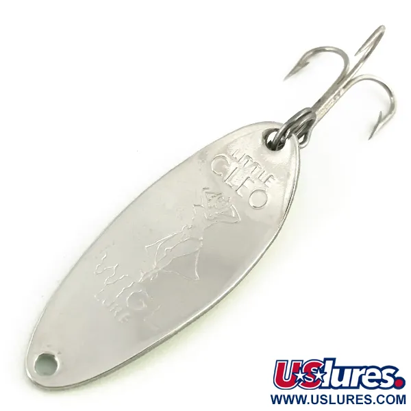  Seneca Little Cleo (Hula Girl) UV, 1/3oz Yellow / Green / Nickel fishing spoon #7364