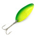  Seneca Little Cleo (Hula Girl) UV, 1/3oz Yellow / Green / Nickel fishing spoon #7364