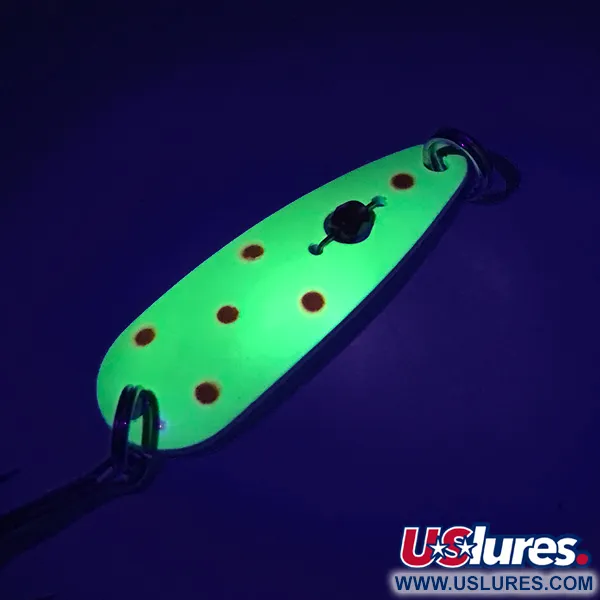  Red Eye Lures Red Eye Evil Eye UV, 1/2oz Yellow / Pink / Red Eye fishing spoon #7366