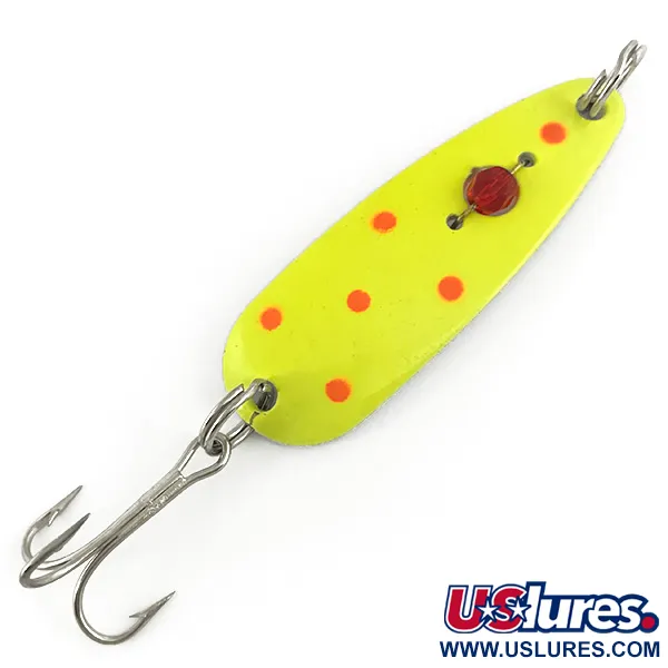  Red Eye Lures Red Eye Evil Eye UV, 1/2oz Yellow / Pink / Red Eye fishing spoon #7366