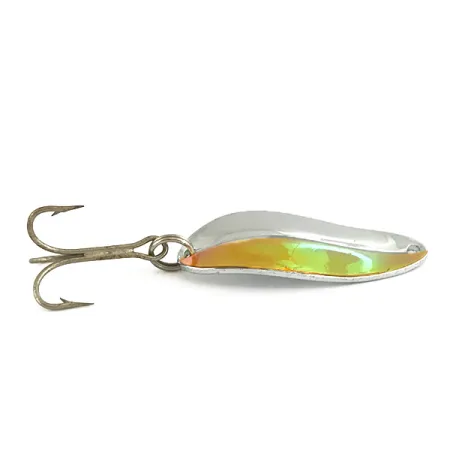 TODDCO Main liner , 2/5oz Nickel / Orange with Rainbow Tints fishing spoon #7367