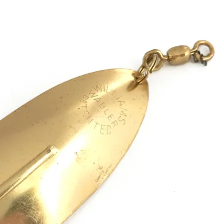 Vintage Williams Whitefish C90, 1 1/3oz Brass fishing spoon #7373