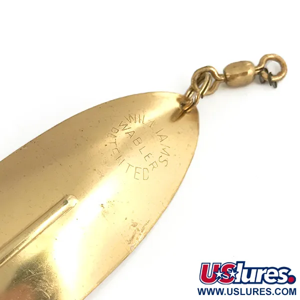 Vintage Williams Whitefish C90, 1 1/3oz Brass fishing spoon #7373