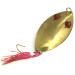 Vintage   Herter's Glass eye spoon, 2oz Gold / Red Eyes fishing spoon #7374