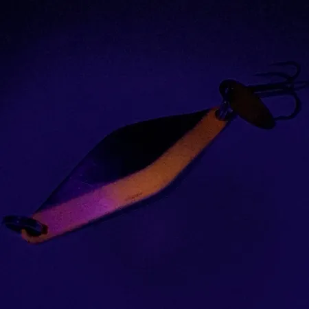 Vintage Bay de Noc Do-Jigger, 1/3oz Nickel / Red fishing spoon #7397