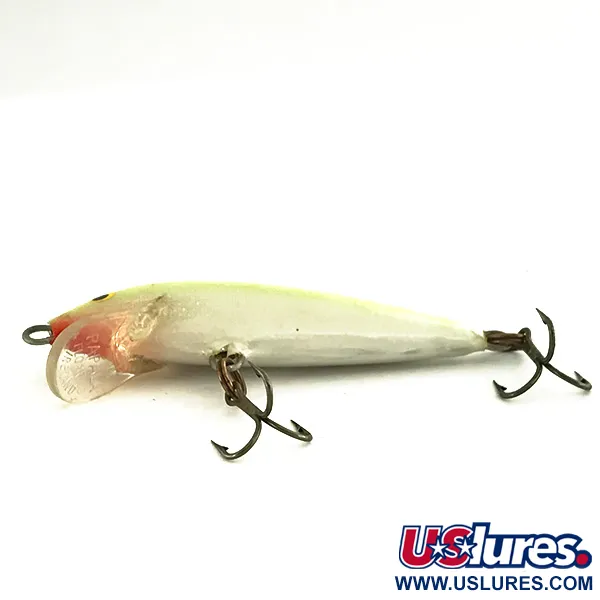 Vintage Rapala Original Floater F5, 3/32oz Chartreuse fishing lure #7399