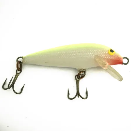 Vintage Rapala Original Floater F5, 3/32oz Chartreuse fishing lure #7399