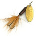 Vintage  Yakima Bait Worden’s Original Rooster Tail, 1/8oz Gold spinning lure #7414