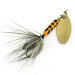 Vintage  Yakima Bait Worden’s Original Rooster Tail, 1/8oz Gold / Black / Yellow spinning lure #7415