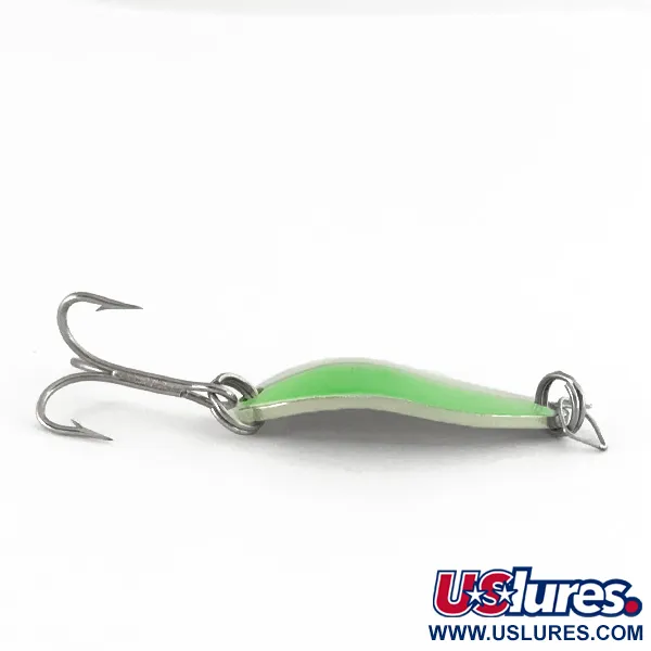Seneca Little Cleo, 3/16oz Nickel / Green fishing spoon #7417