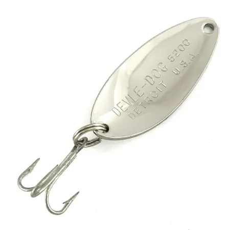 Eppinger Dardevle Devle Dog 5200, 1/4oz Nickel fishing spoon #7422