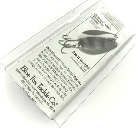 Blue Fox Strobe Tear Drop Spoon, 2/5oz Fire Tiger fishing spoon #7423