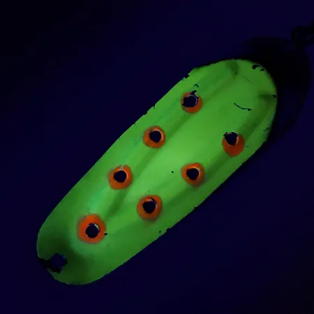 Vintage Rustowicz Charger №3 UV, 2/5oz Yellow / Red / Nickel fishing spoon #7432