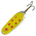 Vintage  Rustowicz Charger №3 UV, 2/5oz Yellow / Red / Nickel fishing spoon #7432