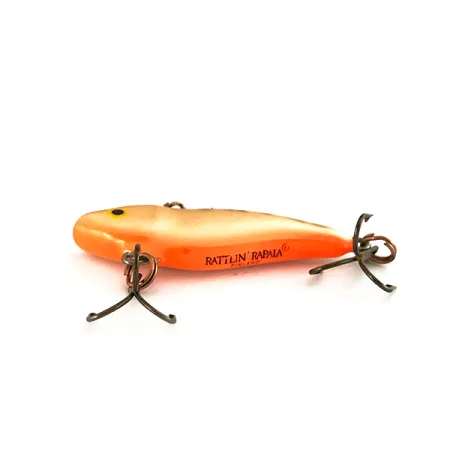Vintage Rapala Rattl'n RAP, 3/16oz Tiger fishing lure #7440