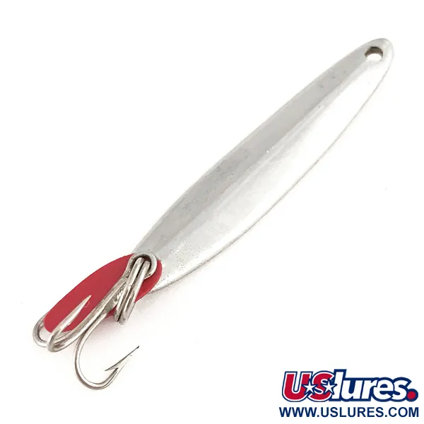 Vintage Bay de Noc Swedish pimple, 3/16oz Nickel fishing spoon #7445