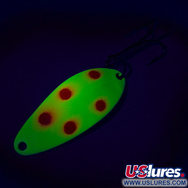  Seneca Little Cleo UV, 1/4oz Yellow / Red / Nickel fishing spoon #7450