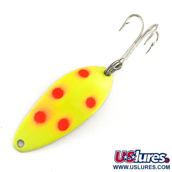  Seneca Little Cleo UV, 1/4oz Yellow / Red / Nickel fishing spoon #7450