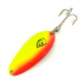  Eppinger Dardevle Devle Dog 5300 UV, 1/3oz Yellow / Orange / Nickel fishing spoon #7453