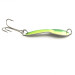  Acme Dazzler #2 UV, 1/4oz Green / Yellow / Nickel fishing spoon #7455