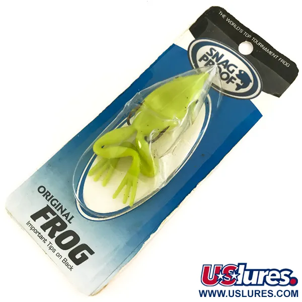   Snag Proof Original Frog, 1/3oz Chartreuse fishing #17485