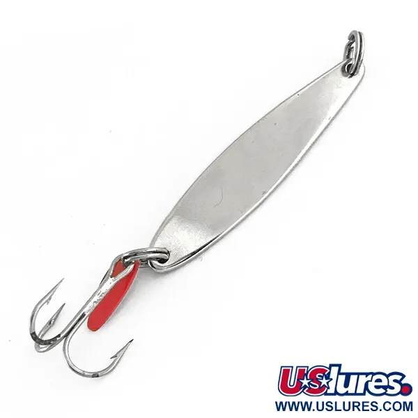 Vintage   Bay de Noc Swedish pimple, 1/4oz Nickel fishing spoon #7462