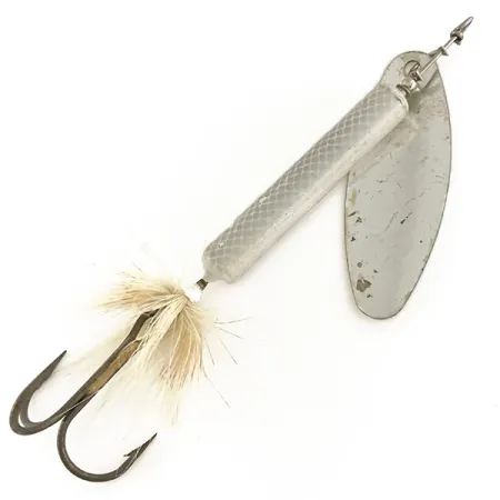 Vintage Yakima Bait Worden's Striper Rooster Tail, 1oz White spinning lure #7463
