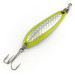  Luhr Jensen Krocodile Die #3 UV, 1/3oz Chartreuse fishing spoon #7468