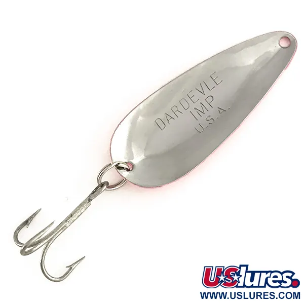  Eppinger Dardevle Imp UV, 2/5oz Red / Black / Nickel fishing spoon #7470