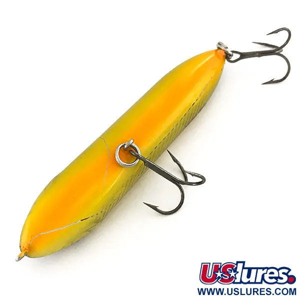 Vintage  Heddon Excalibur Super Spook Saltwater, 1/2oz Olive fishing lure #7475