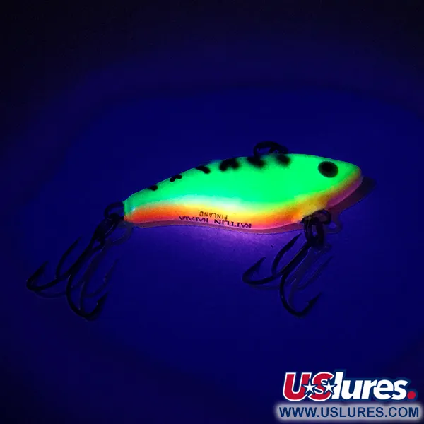 Vintage Rapala Rattl'n RAP, 3/16oz Fire Tiger fishing lure #7480