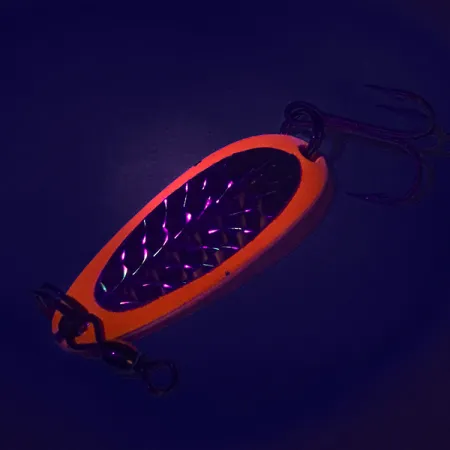 Luhr Jensen Krocodile UV, 1/3oz Red / Black fishing spoon #7485