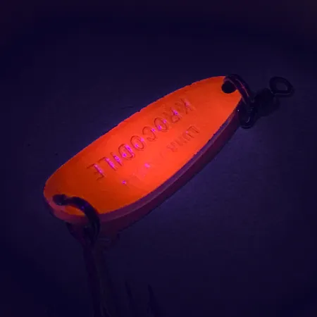 Luhr Jensen Krocodile UV, 1/3oz Red / Black fishing spoon #7485