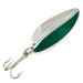 Vintage   Main liner , 3/4oz Nickel / Green fishing spoon #7486