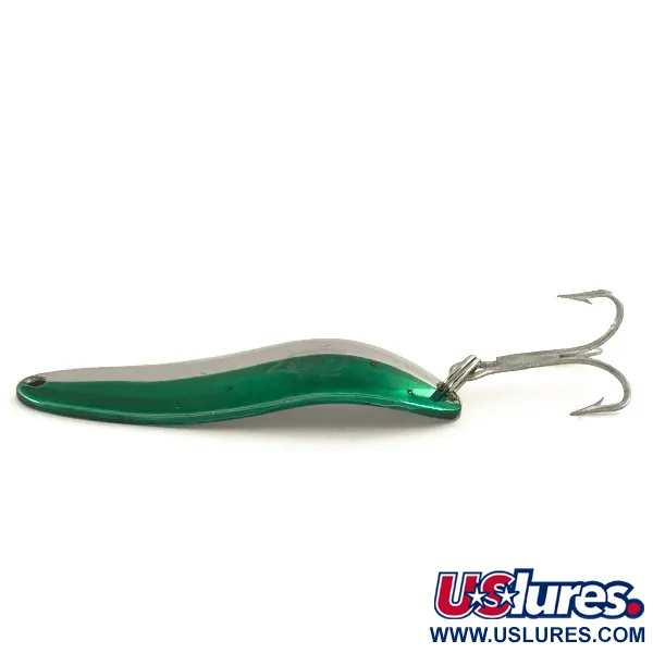Vintage  Eppinger Dardevle Cop-E-Cat 7300, 1/3oz Nickel / Green fishing spoon #7487