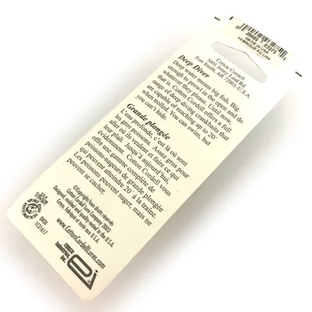 Cotton Cordell Grappler Shad Deep Diver, 1/4oz Gold / orange fishing lure #7497