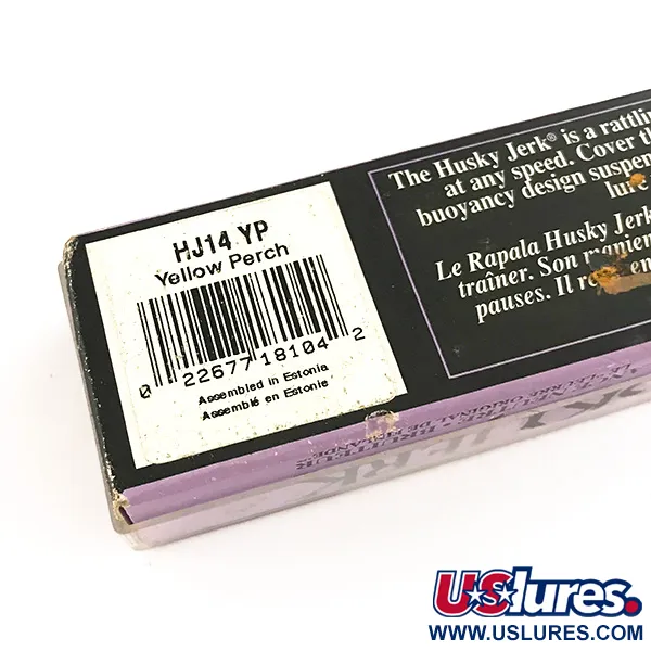 Rapala Husky Jerk HJ 14, 2/3oz Yellow Perch fishing lure #7498